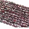 Natural Rhodolite Garnet Oval Smooth Polished Beads Strand Length is 14 Inches & Sizes from 7mm to 8mm approx.